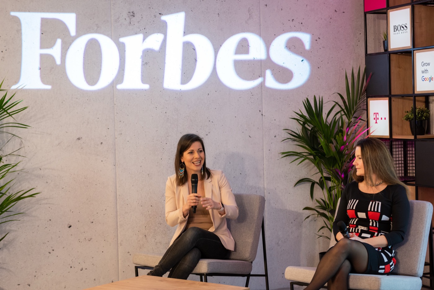 Irma in conversation on a Forbes panel